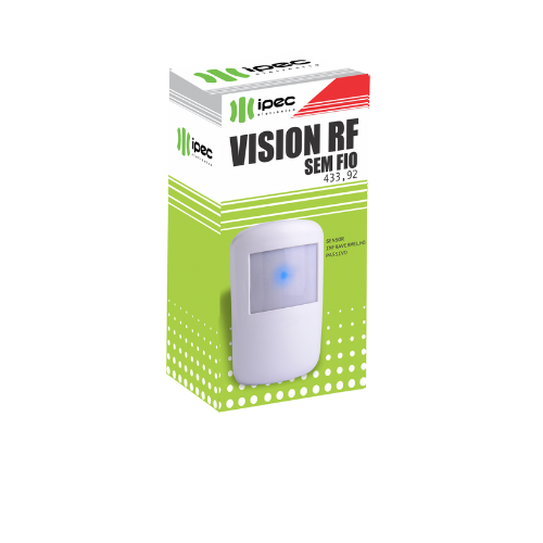 Sensor Vision Rf Sem Fio 433,92 Sensor Infravermelho Passivo Ipec A2256