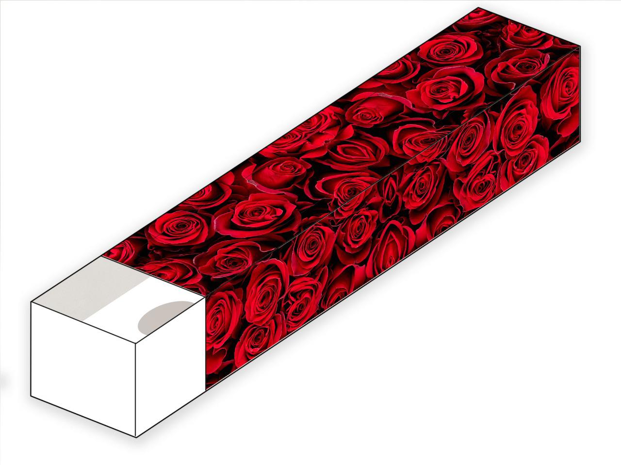 Caixa  para Doces - 1771- Rosas Vermelhas  /  Doce + Rosa