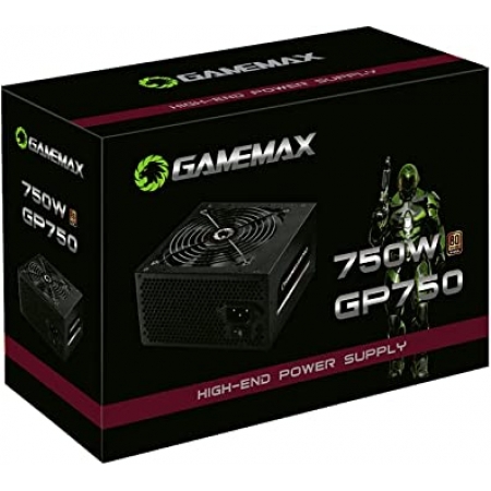 FONTE ATX GAMER 750W REAL S/CABO GP750 24 PINOS GAMER MAX