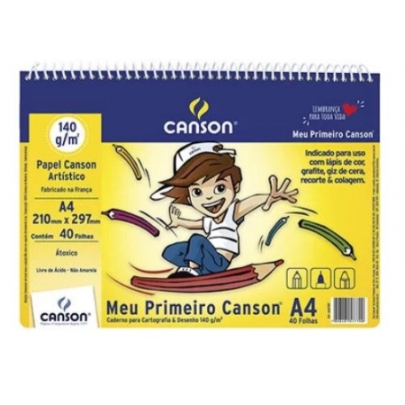 MEU PRIMEIRO CANSON 40F A4 140 UNIDADE CANSON