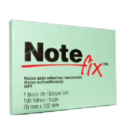 NOTEFIX 76X102MM NEOM VERDE 100 FLS