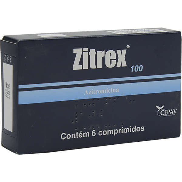 Antibiótico Zitrex 100 mg com 6 Comprimidos para Cães e Gatos