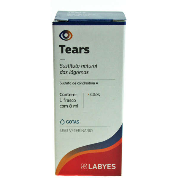 Colírio Labyes Tears Substituto das Lágrimas 8 ml para Cães e Gatos