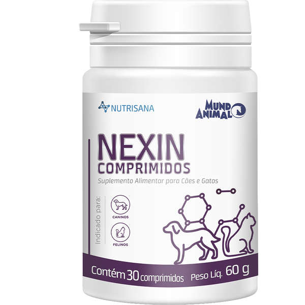 Suplemento Alimentar Nutrisana Nexin para Cães e Gatos 30 Comprimidos