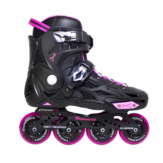 PATINS INLINE FREESTYLE TRAXART DYNAMIX  - 80MM ABEC-7 - ROSA - 10(USA) - 41/42 (BR)