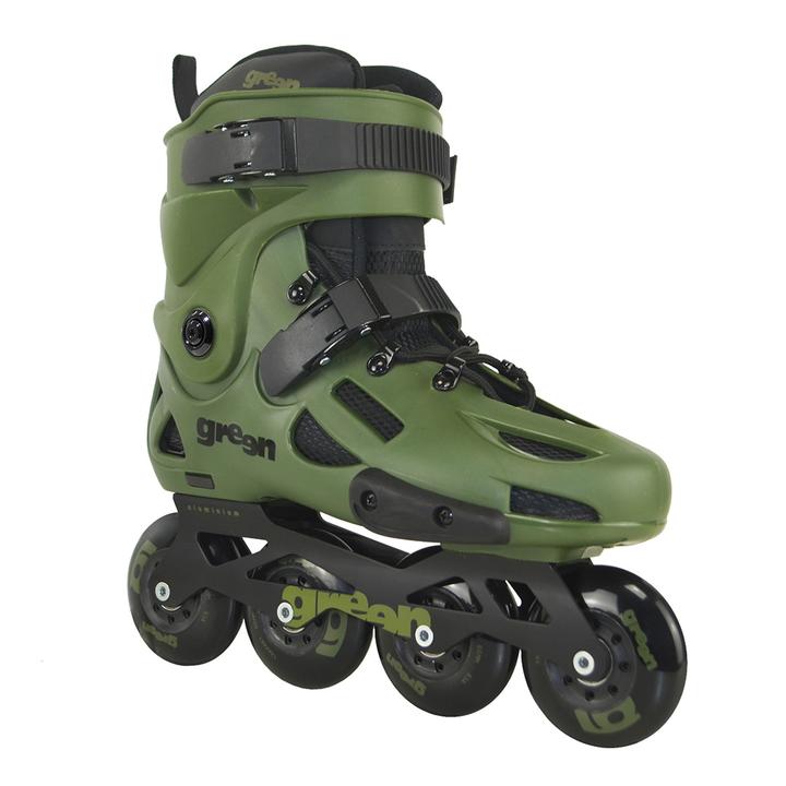 PATINS INLINE FREESTYLE TRAXART GREEN - 80MM ABEC-9 CROMO - VERDE - 12(USA) - 43/44 (BR)