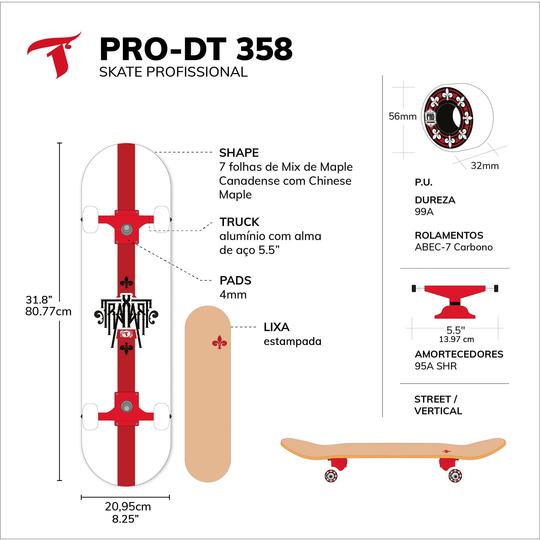 SKATE TRAXART PROFISSIONAL - DT-358