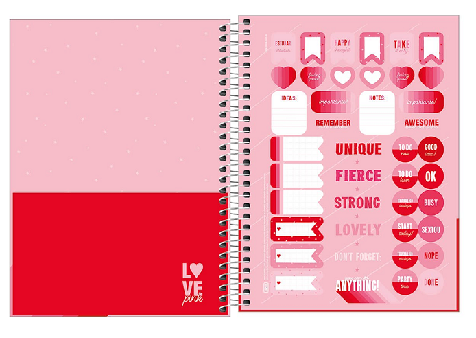 Agenda Planner Espiral Love Pink 2021- Tilibra