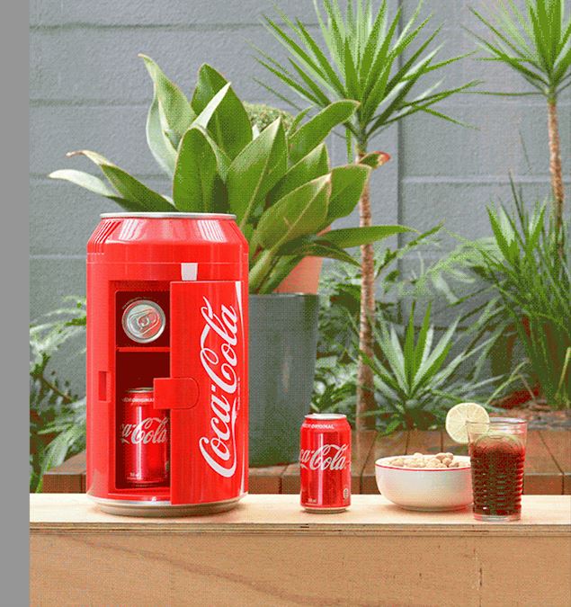 Mini Cooler Elétrico Coca Cola Original 8 Latas Bivolt