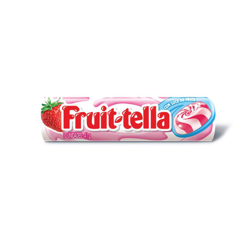 BALA FRUIT-TELLA CARAMELO SWIRL MORANGO 41G