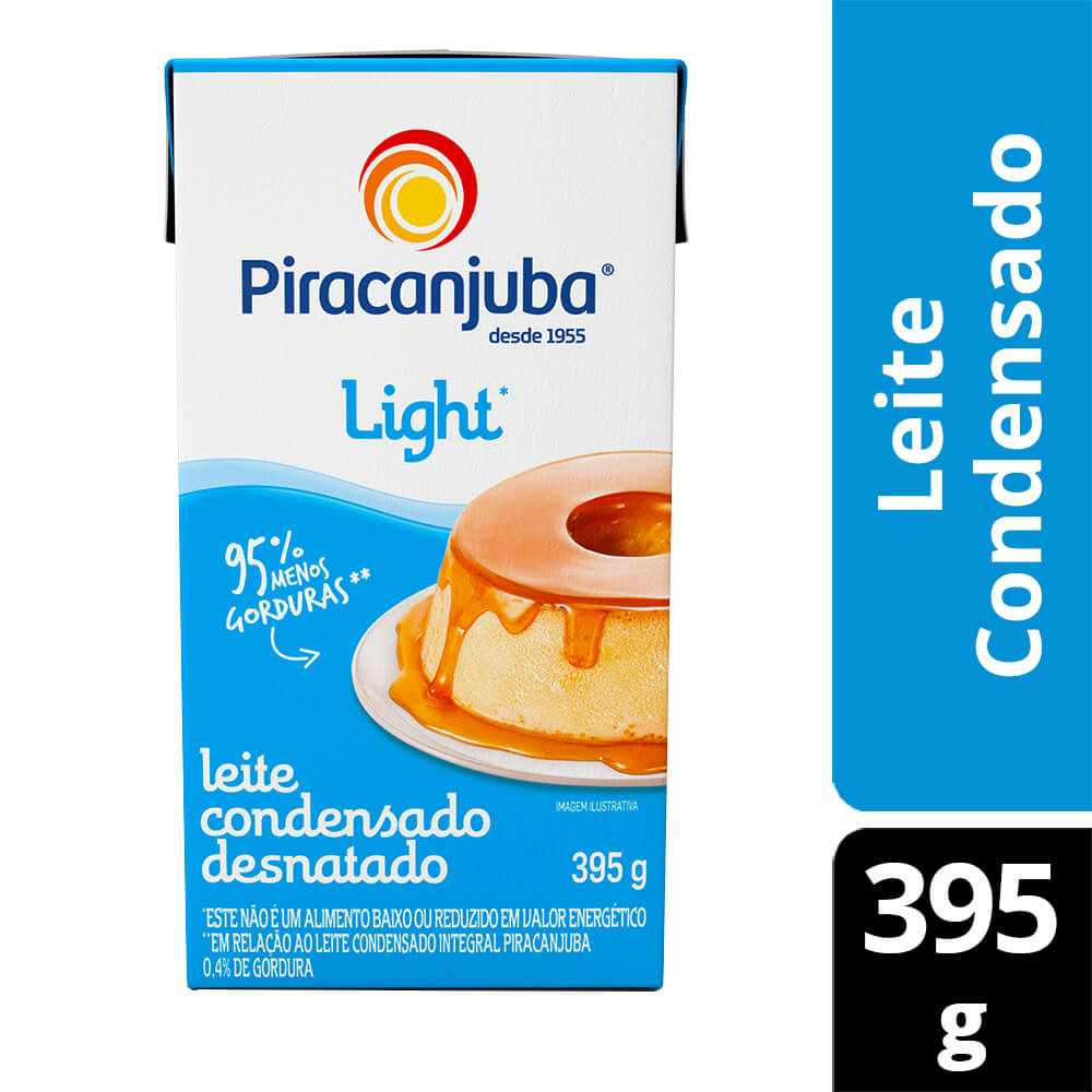 LEITE CONDENSADO LIGHT PIRACANJUBA 395G