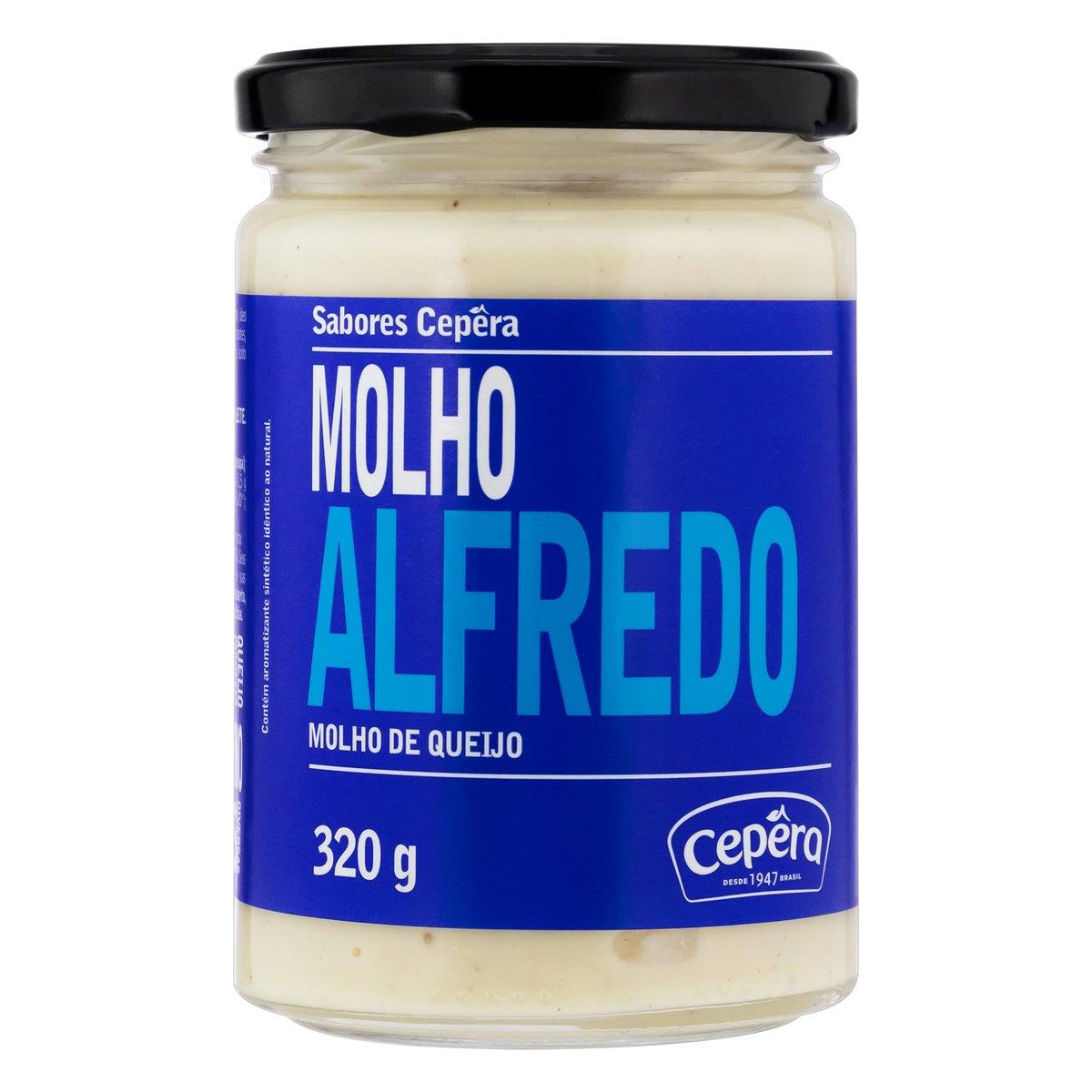 MOLHO ALFREDO DE QUEIJO CEPÊRA VIDRO 320G