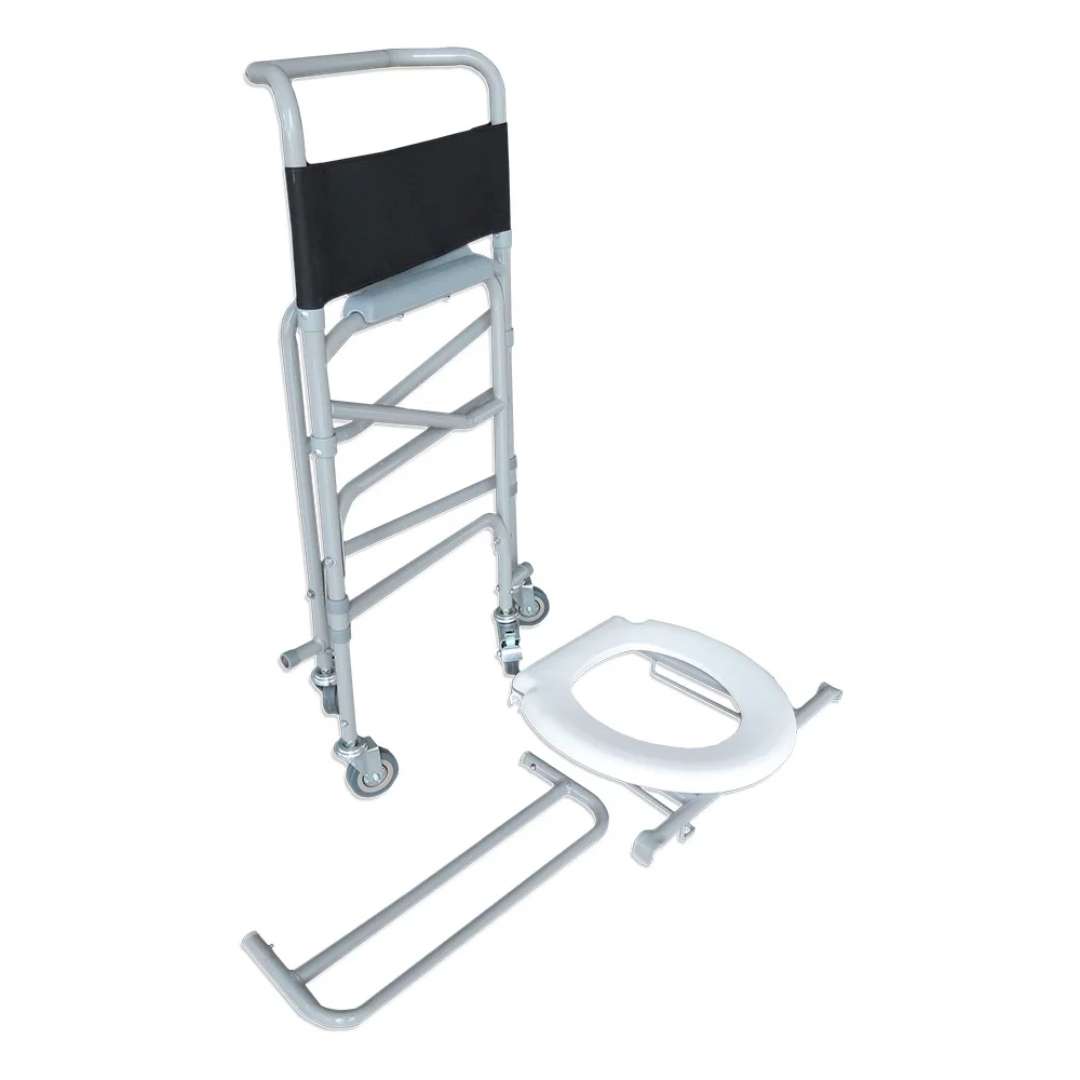 Cadeira de Rodas de Banho e Higiene Aço D40 até 100kg - Dellamed