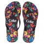 Chinelo  Coca-Cola Painted Flowers