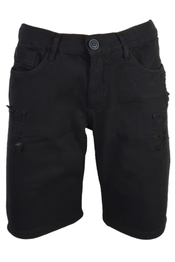 Bermuda Jeans Censura 18 color Rasg. Preta Big