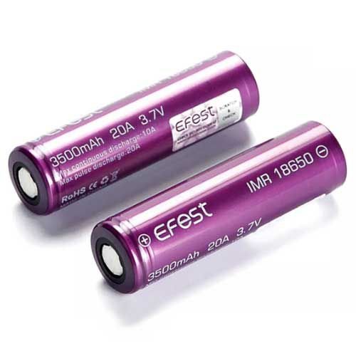 Bateria 18650 - Efest Purple - Efest  3.7V 3500 MAh 20A
