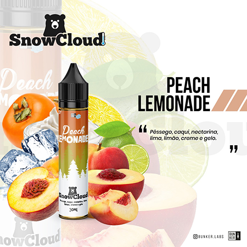 Líquido SnowCloud - Peach Lemonade