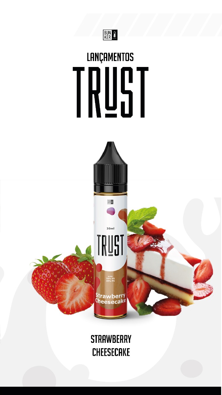 Líquido Trust - Strawberry Cheescake