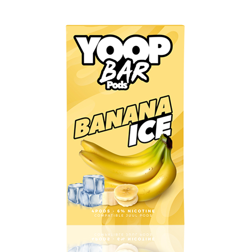 Yoop Bar compatível com Juul - Banana Ice - Yoop Vapor