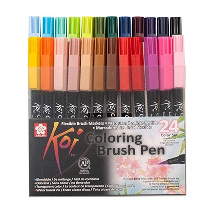 Estojo Brush Pen Koi Coloring C/24 Cores XBR-24 SAKURA