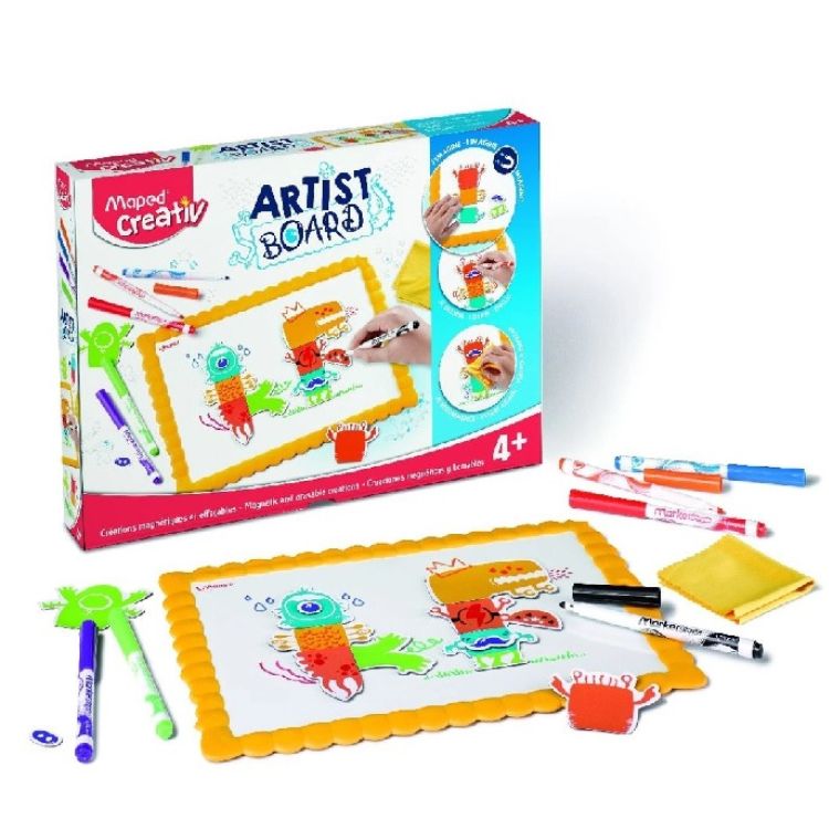 Kit Creativ Artist Board Monsters Magnéticos 907100 MAPED