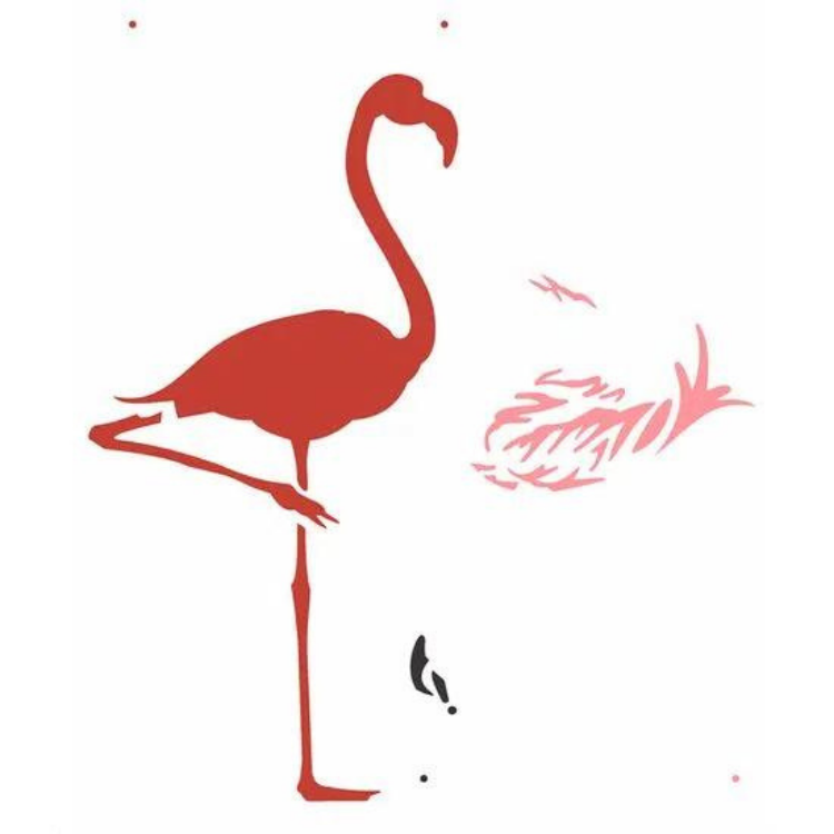 Stencil Para Pintura 20x25cm 2359 Flamingo OPA