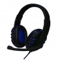 Headset Oex Gamer BIT, Preto e Azul, USB - HS206