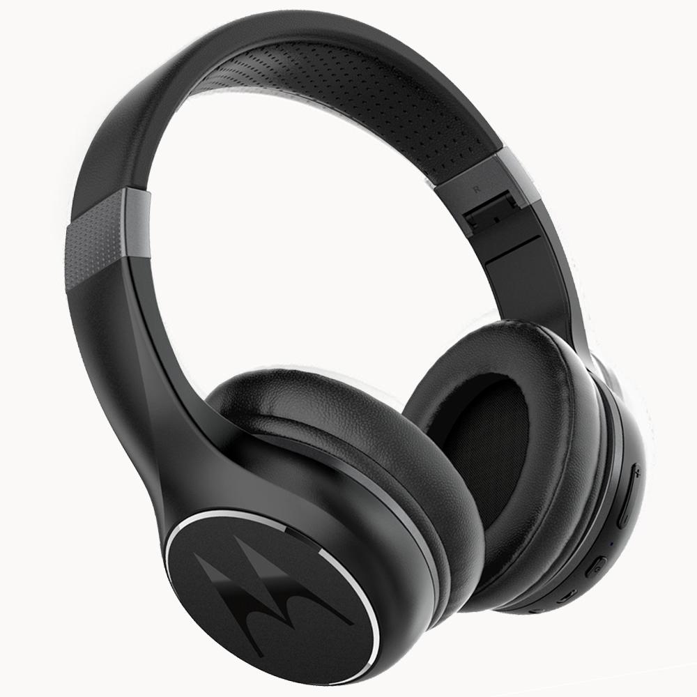 Headphone Motorola PULSE ESCAPE 220, Bluetooth, Cancelamento de Ruído, Compatível com Alexa, Siri, Google, Preto