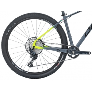 Bicicleta Aro 29 Aluminio Oggi Big Wheel 7.4 Grupo Shimano SLX 12v Boost Tapared - Cinza/Amarelo