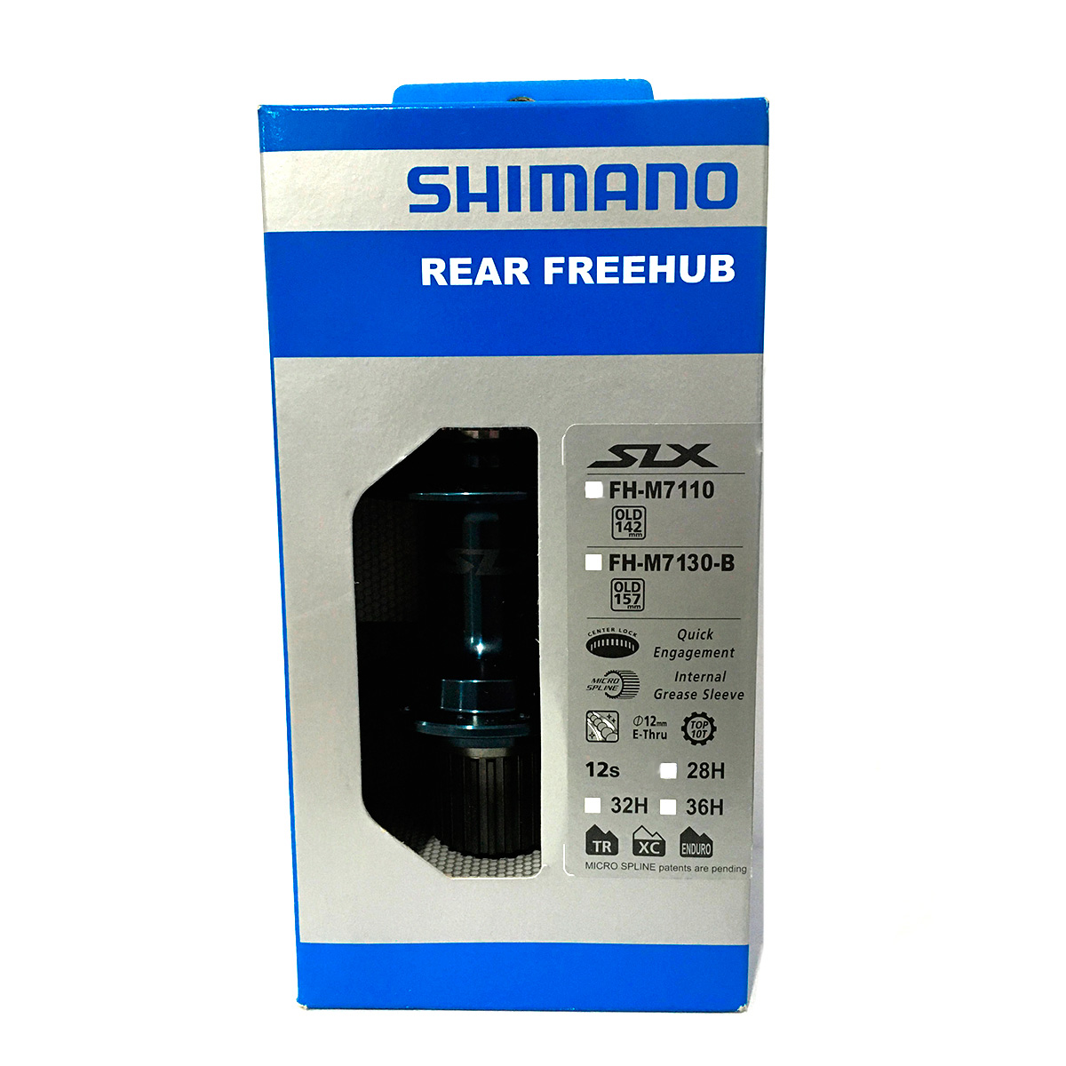 Cubo Traseiro Shimano SLX FH-M7110 32f 12x142mm Micro Spline 12v