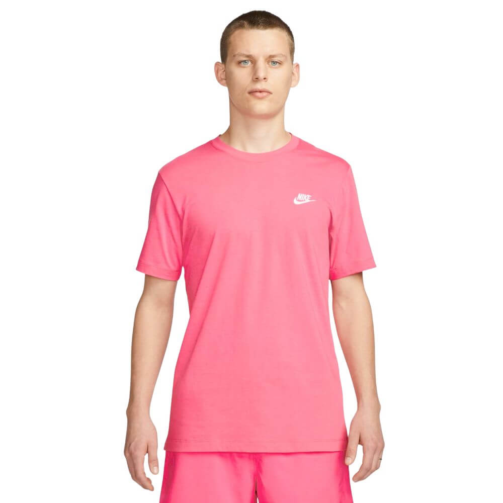 demanda triángulo Médula Camiseta Nike Sportswear Club Rosa AR4997-685