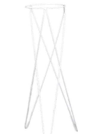 Tripe Metálico Branco Para Vaso Autoirrigável 04 - 60cm