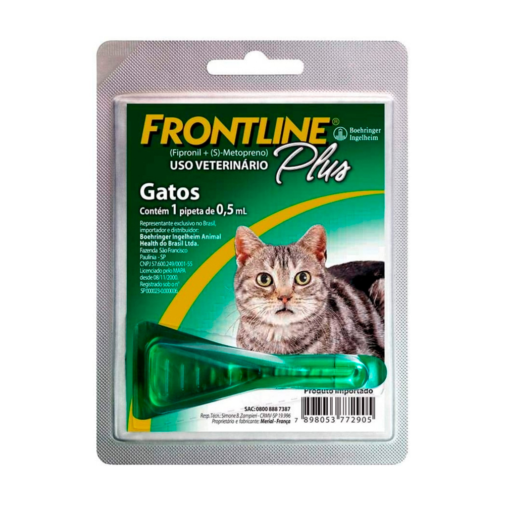 Frontline Plus Gatos 0,5mL