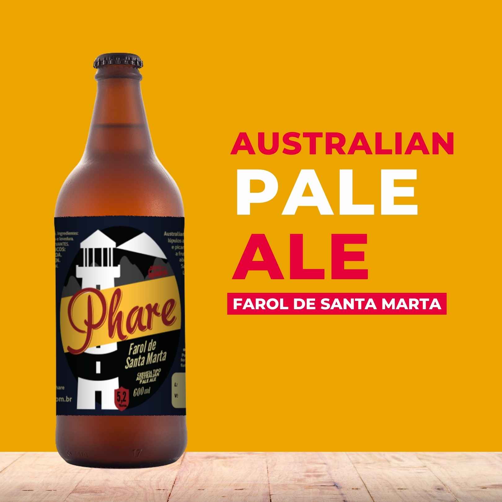 Cerveja 600ml - Farol de Santa Marta (Australian Pale Ale)