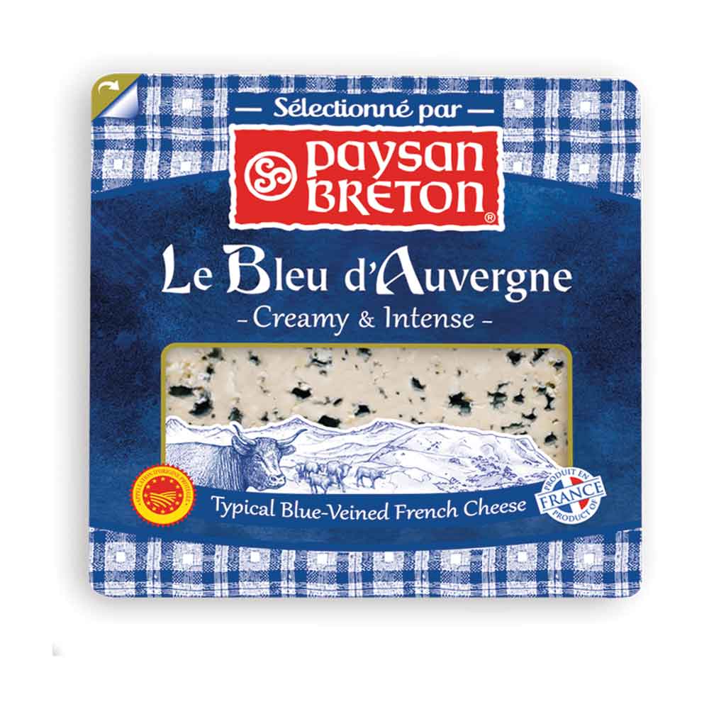 Queijo Bleu D?Auvergne D.O.P. Fracionado 125g - Paysan Breton