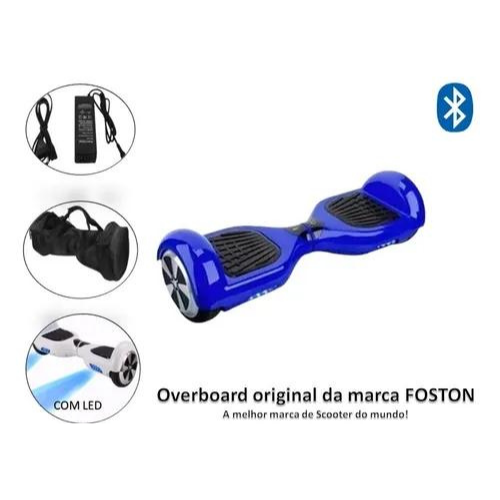 Overboard Skate Elétrico De 6,5 Polegadas Foston - Azul  - LED CENTER COMP