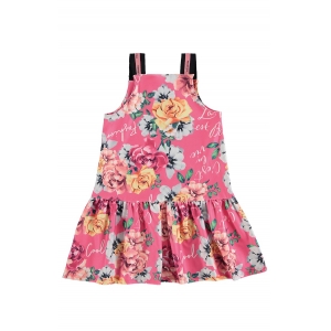 Vestido infantil milli&  nina fashion flowers - 4 a 14 anos 