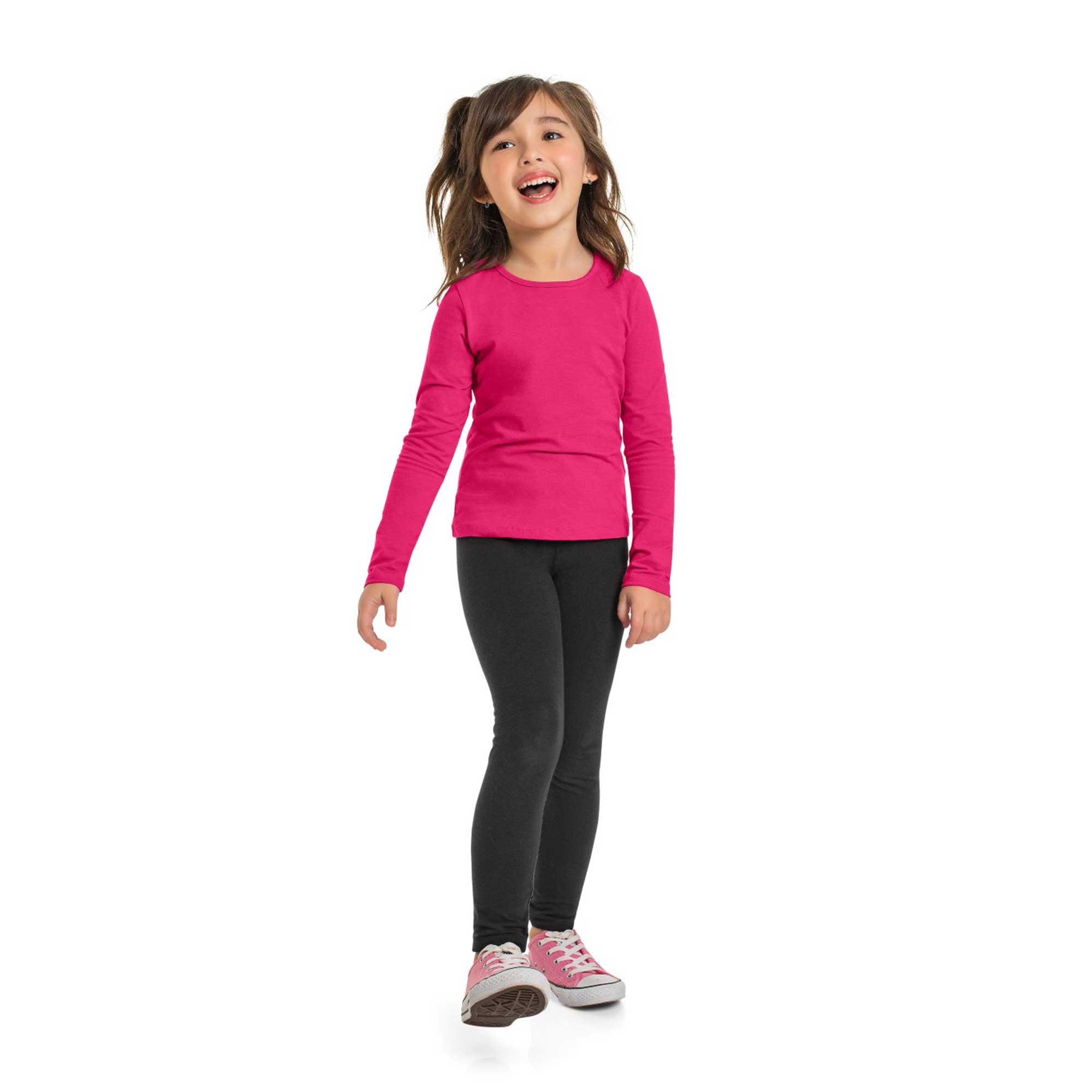 Calça legging infantil simples marlan - 01 a 16 anos