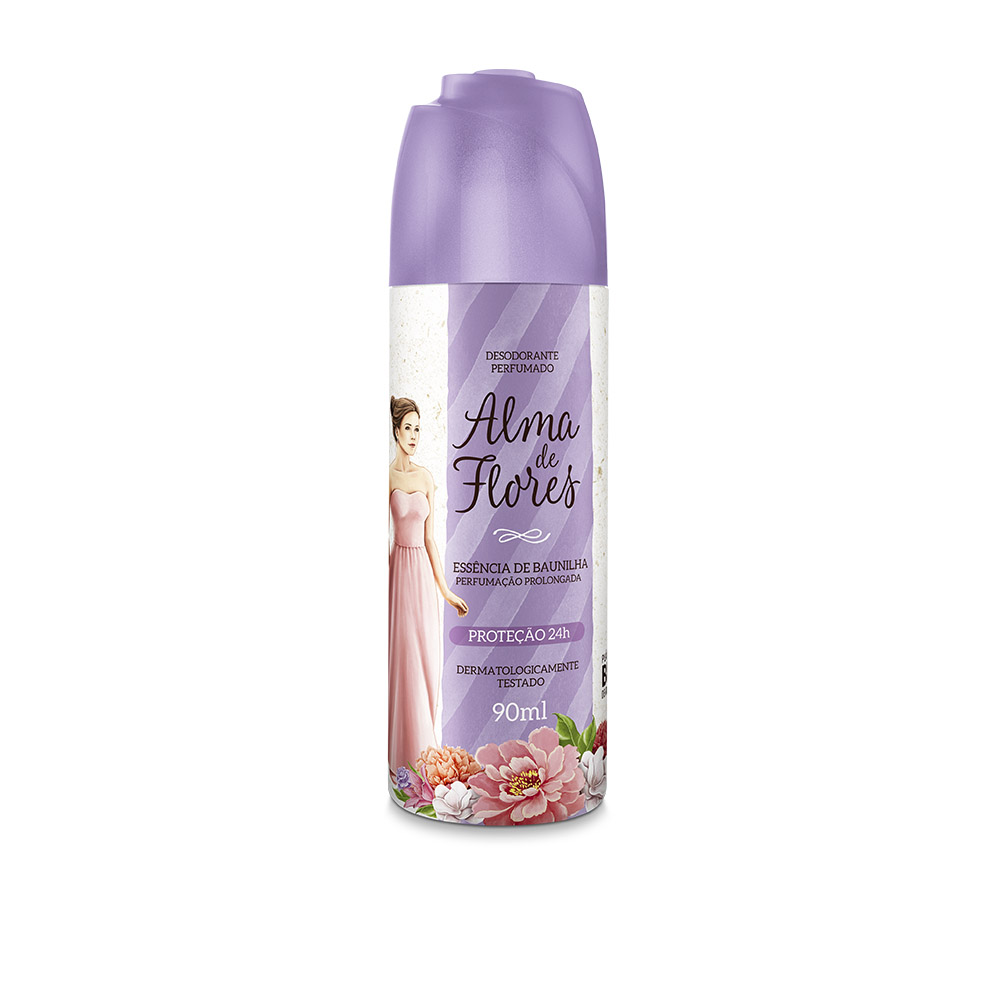 Desodorante Spray Alma de Flores Baunilha 90ml  - Menphis