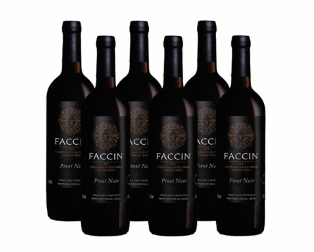 Kit 6 Faccin Vinho Tinto - Pinot Noir 2020 ( Natural )