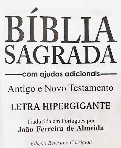Bíblia Sagrada - LETRAS HIPERGIGANTES - Tamanho Grande - Palavras de Jesus são em Destaque - Almeida Tradicional - Índice na Lateral - Capa Zíper - Renda