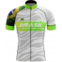 Camisa de Ciclismo Masculina Brasil Sport White Brk com UV50+