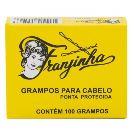 Grampo Cabelo Franjinha N.5 c/100 Castanho