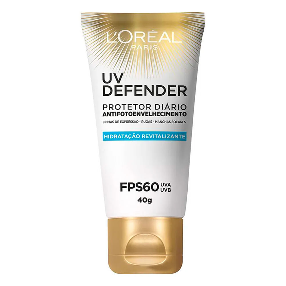 Loreal Protetor Facial UV Defender Hidratação FPS60 40g
