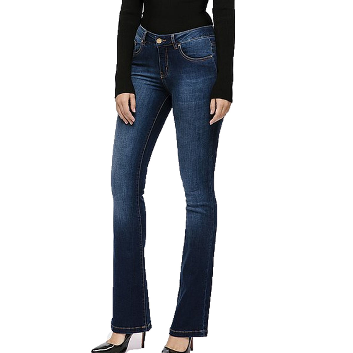 Calça jeans elastano joliet premium bootcut feminina LEE 3403L