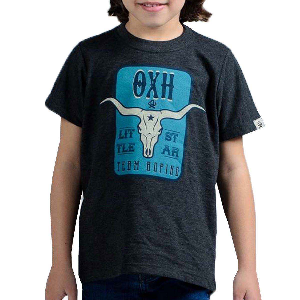 Camiseta Infantil Masculina Ox Horns Cinza 5057