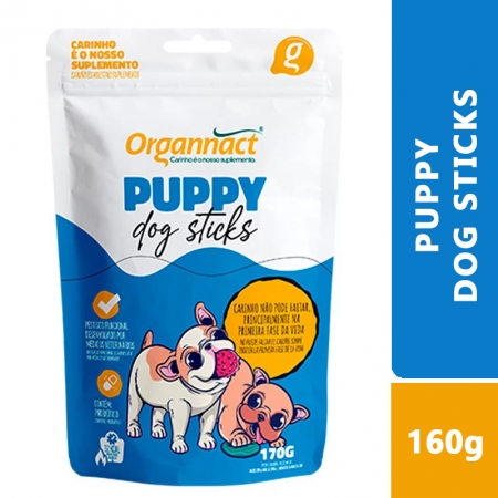 Suplemento Organnact Dog Puppy Sticks Para Cães 170g