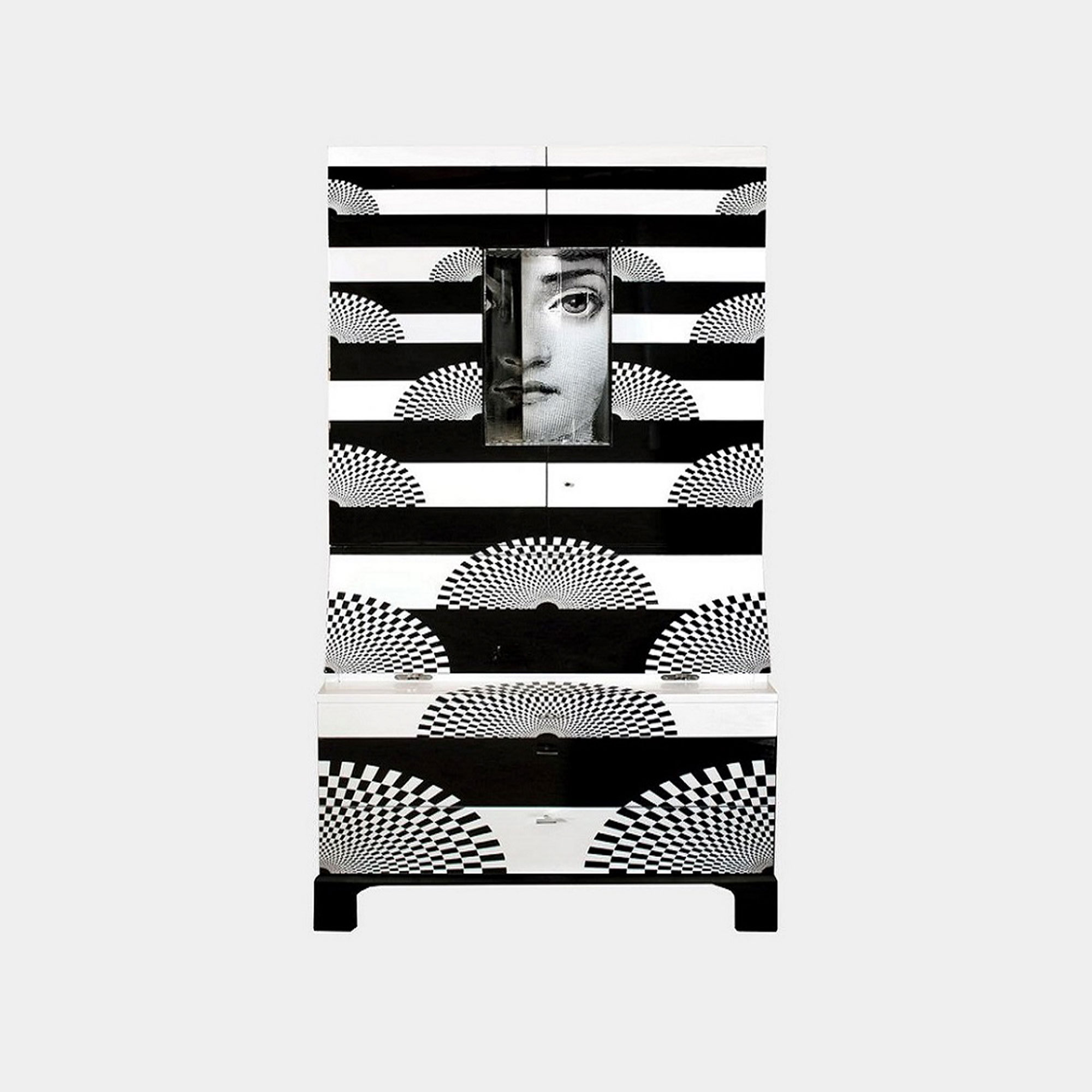 Trumeau Fun Fan | branco e preto - Marché Art de Vie