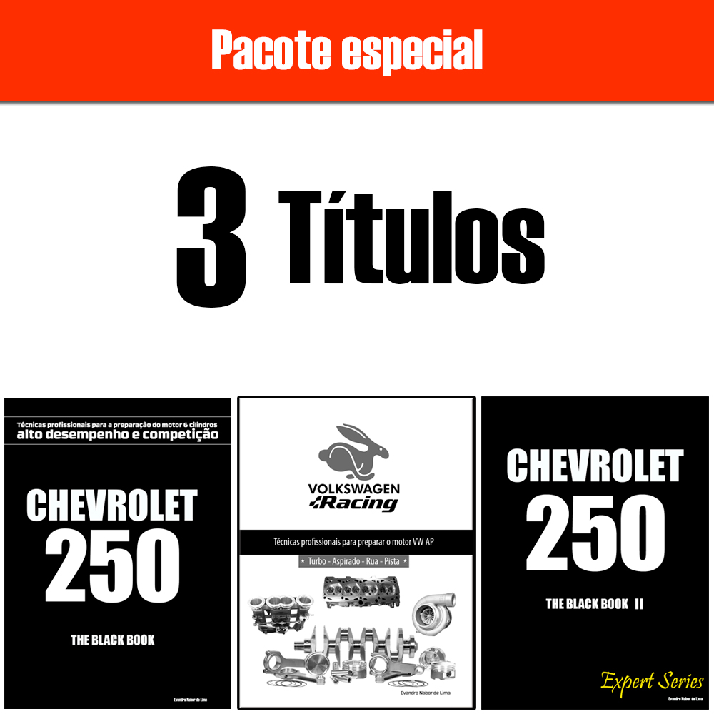 Pacote especial com 3 livros em PDF - VW AP + Chevrolet 250 BB1 + Chevrolet 250 Expert séries