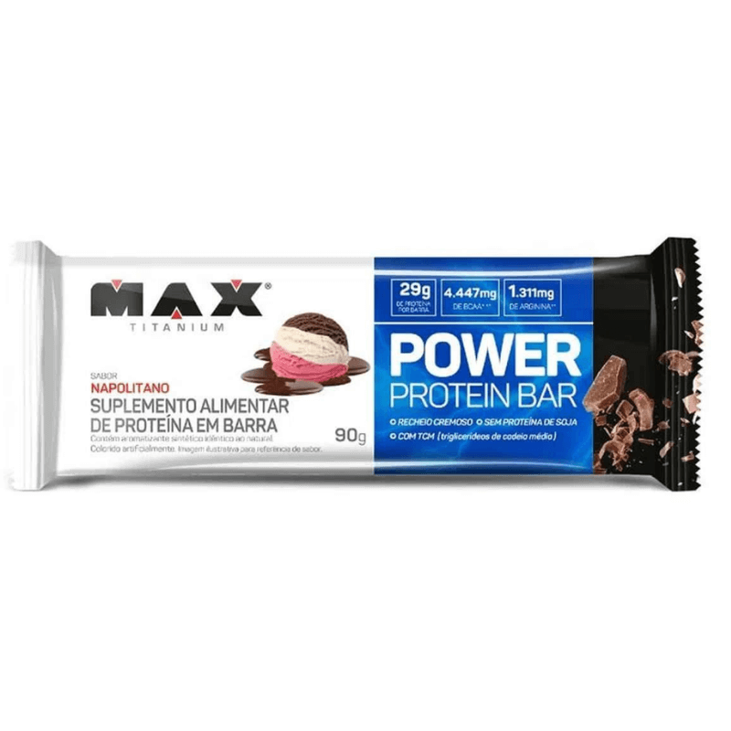 Barrinha Power Protein Bar 90G Max Titanium